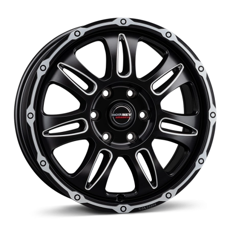 BORBET CW8 black rim window polished matt png