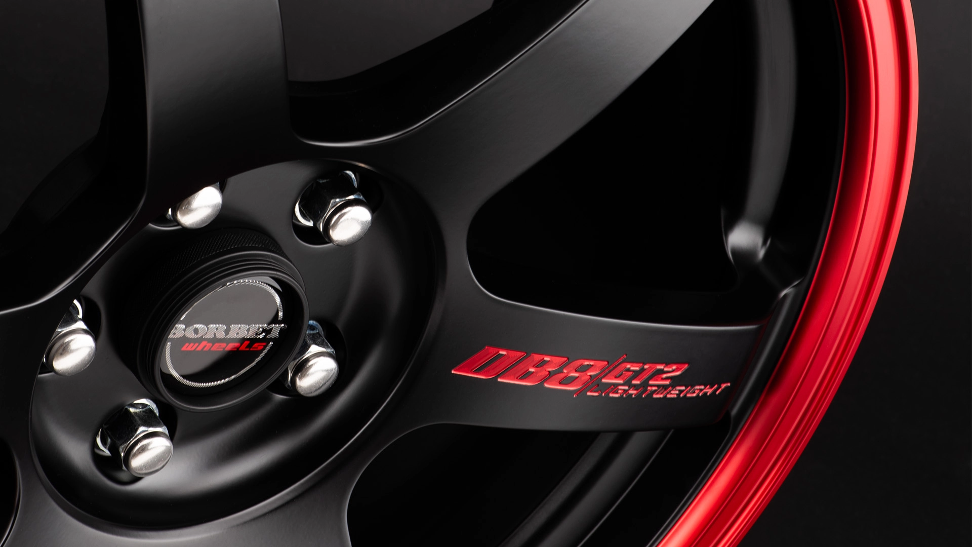 BORBET DB8GT2 black matt rim red Details